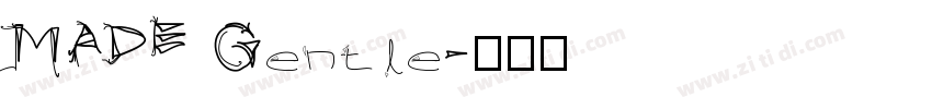MADE Gentle字体转换